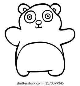 caricatura de dibujos en línea osito de peluche