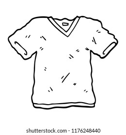 line drawing cartoon tee shirt