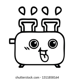 Zeichenkartoon eines Toasters
