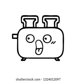 Zeichenkartoon eines Toasters