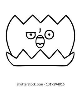 line drawing cartoon of a water lilly