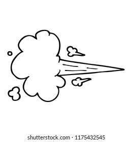 dibujo de líneas de caricatura nublado
