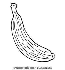 line drawing cartoon yellow banana