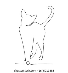  Linienzeichnung einer Katze, Skizze