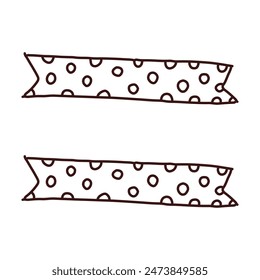 line drawing colourful scrapbook stripes element