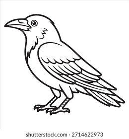 Dibujo de línea de un dibujo ilustración Vector para colorear página