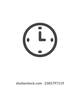 Line drawing daily necessities home appliances related single item icon clock