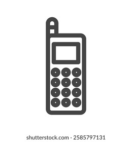 Line drawing daily necessities home appliances related single item icon mobile phone