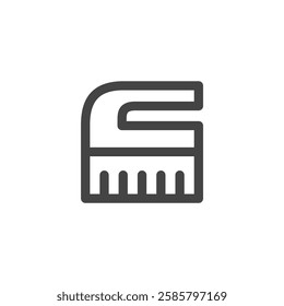 Line drawing daily necessities home appliance related single item icon brush