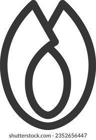 Line drawing daily necessities single item icon Thread clippers