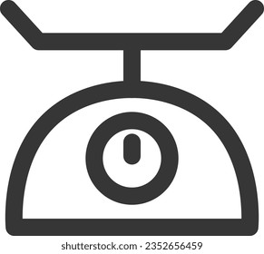 Line drawing daily necessities single item icon Weighing scale
