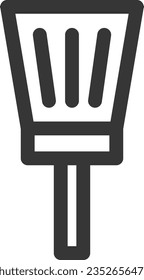 Line drawing daily necessities single item icon hand broom