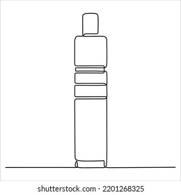 Line drawing of electric cigarette