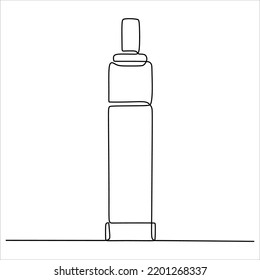 Dibujo en línea de cigarrillo eléctrico