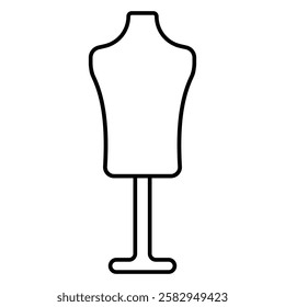 Line Drawing Fashion Mannequin, mannequin fashion clothing, display retail shop