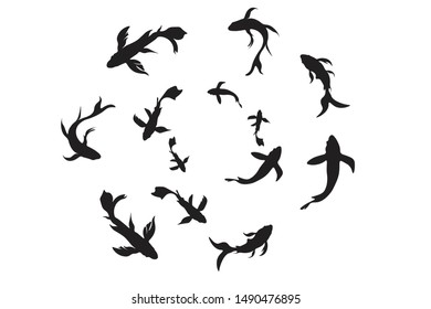 line drawing of fish illustration vector style hand drawn