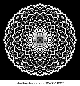 line drawing flower mandalas. Vintage decorative elements. Oriental pattern, vector illustration. Islam, Arabic, Indian, turkish, pakistan, chinese, ottoman motifs 