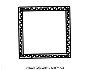 line, drawing of frame vector illustration