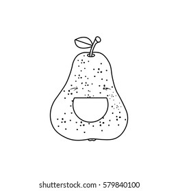 Line drawing fruit