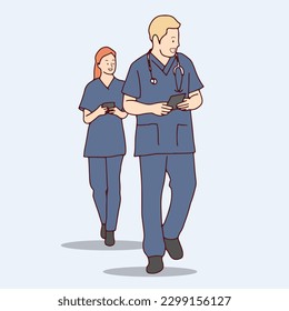 line drawing of a group of expert doctors smart, confident, hand drawn, illustration, vector
simple line cartoon
