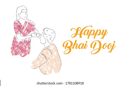 Hand Drawn Line Characters Celebrate Bhai Dooj Characters Drawing  Celebrate Drawing Characters Sketch PNG Transparent Clipart Image and PSD  File for Free Download