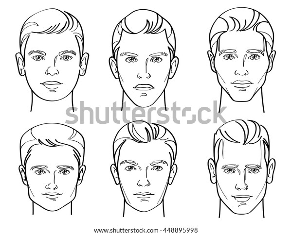 Line Drawing Illustratio Six Different Types Stock Vector Royalty