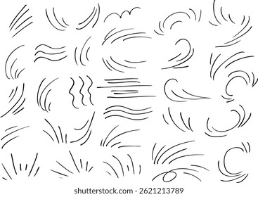 
Vetor de material de ilustração de desenho de linha