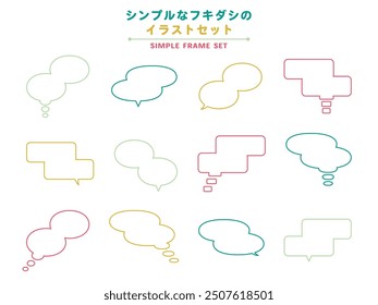 It is a line drawing illustration set of a simple balloon.