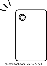 Line drawing illustration using a smartphone