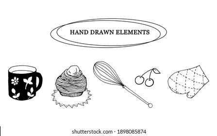 Line drawing of kitchen item