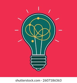 line drawing of a lightbulb