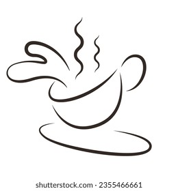 ilustración del vector de dibujo de línea
