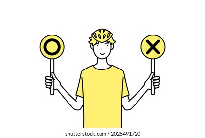 Line drawing, Line drawing of a male skater holding a marbatsu stick