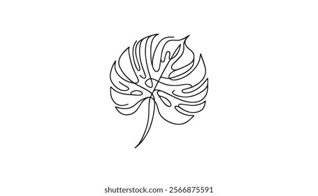 Line drawing of a monster , line art, line drawing, plant, flowers