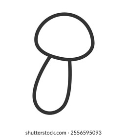 Line drawing mushroom single item icon mushroom