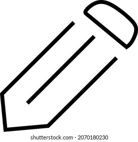 line drawing of pencil vector drawing.