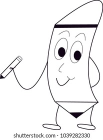 line drawing pencil vector, cartoon pencil drawing vector
