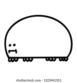 linha desenho esquisita besouro desenhos animados