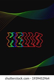 line drawing rainbow color background texture 