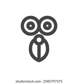 Line drawing school tool related single item icon scissors
