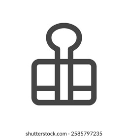Line drawing school tools related single item icon clip