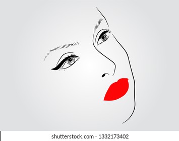 line, drawing of set faces and hairstyle, fashion concept, woman beauty minimalist,.
vector illustration for slogan design