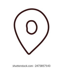 line drawing sign maps location design