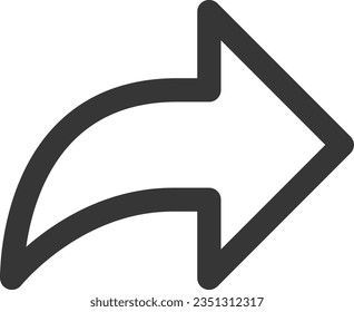 Línea de dibujo simple línea de un solo elemento flecha de icono