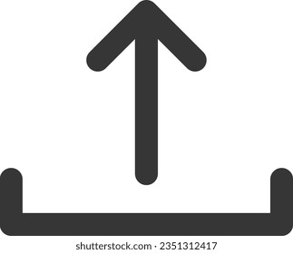 Line drawing simple business single item icon send