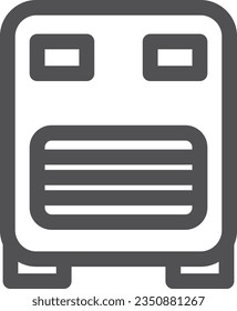 Einzeilenzeichnung eines einfachen elektrischen Geräts Icon-Ofen