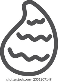 Line drawing simple vegetable single item icon Taro