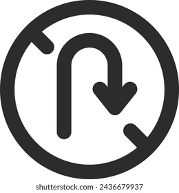 Line drawing single illustration of mini sign - No rotation allowed