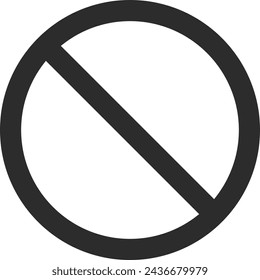 Line drawing single illustration of mini sign: Vehicles are closed