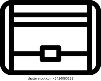 Line drawing single item icon of items necessary for disaster prevention: portable sanitary napkin